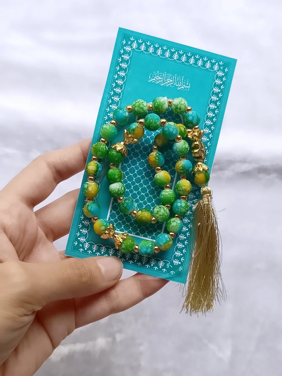 Premium Emerald Tasbih